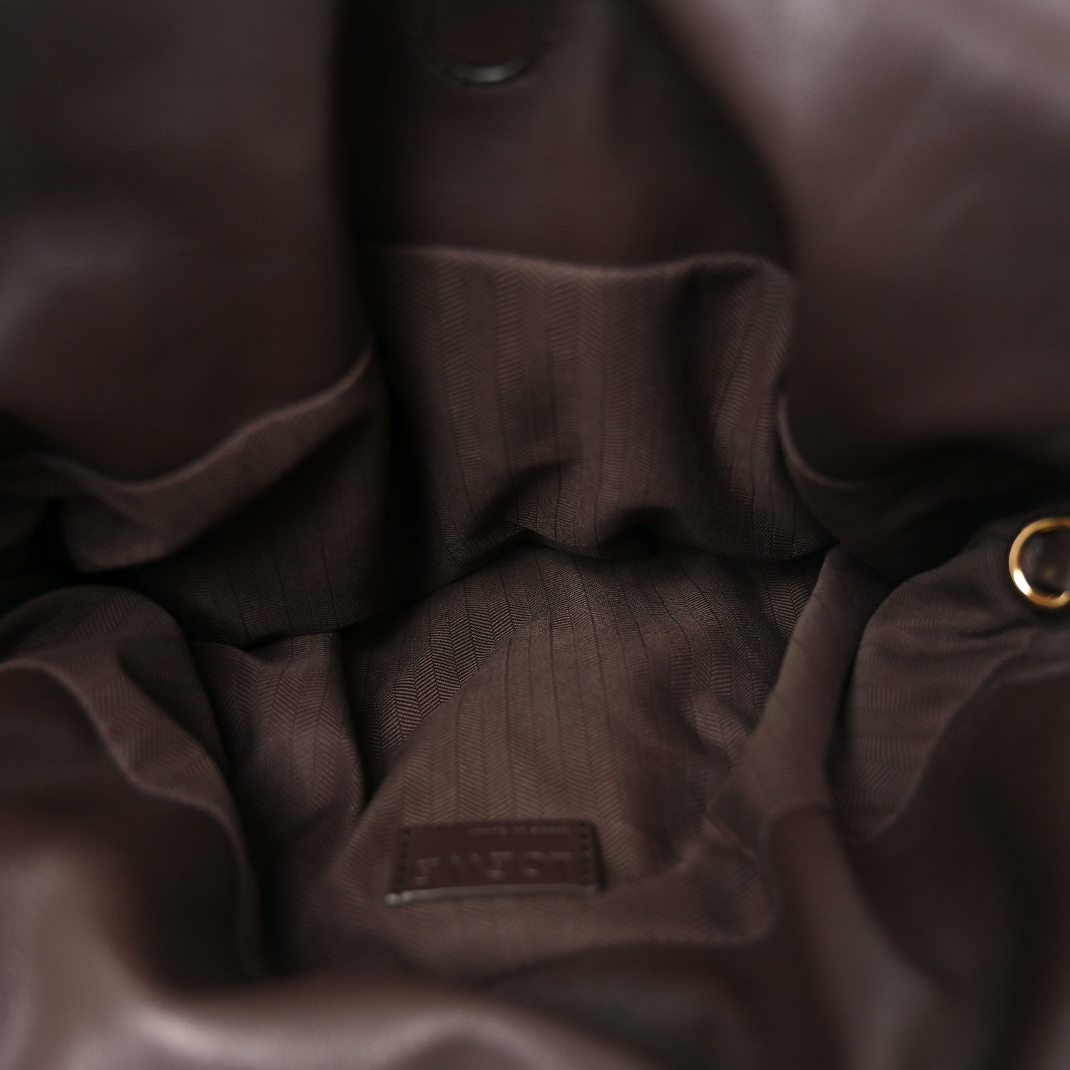 Calfskin Flamenco Puffer Knot Bag Dark Brown