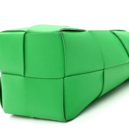 Nappa Maxi Intrecciato Mini Cassette Bucket Bag Parakeet