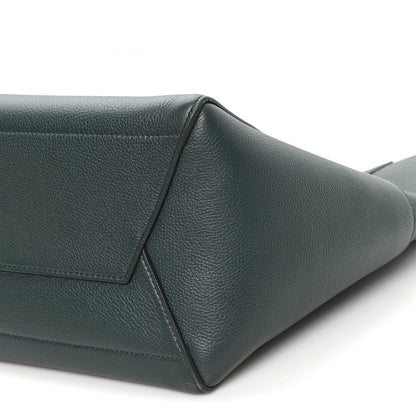 Soft Grained Calfskin Sangle Bucket Bag Amazone