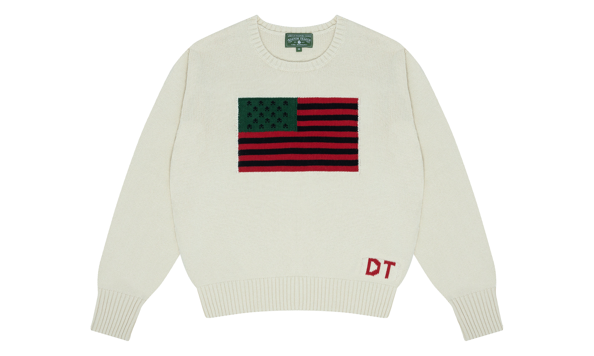 1619 Pan African Flag Sweater "Cream" DT407