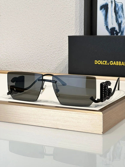 Dolce&amp;Gabbana 2304B Crystal DG Metal Rectangle Women&