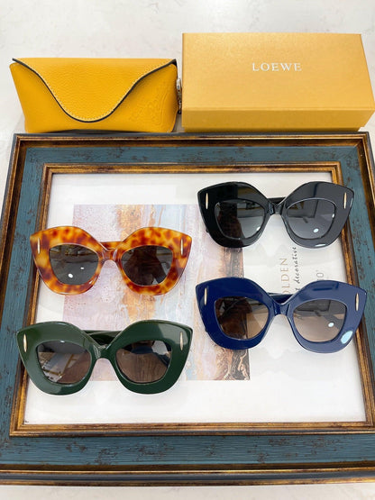 LOEWE Butterfly Inflated Round-Frame Acetate  40127 Sunglasses ✨