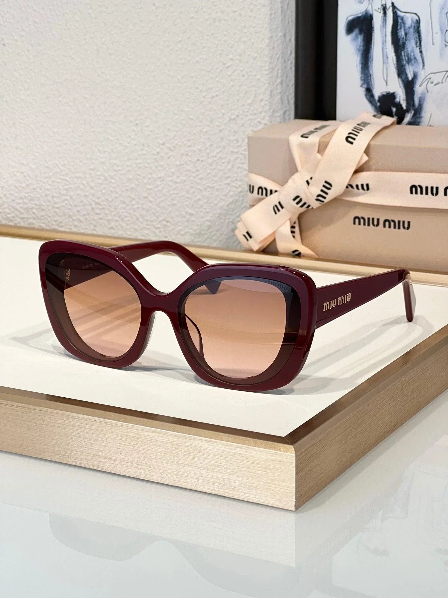 New Season Miu Miu LOGO SMU 06X Women&