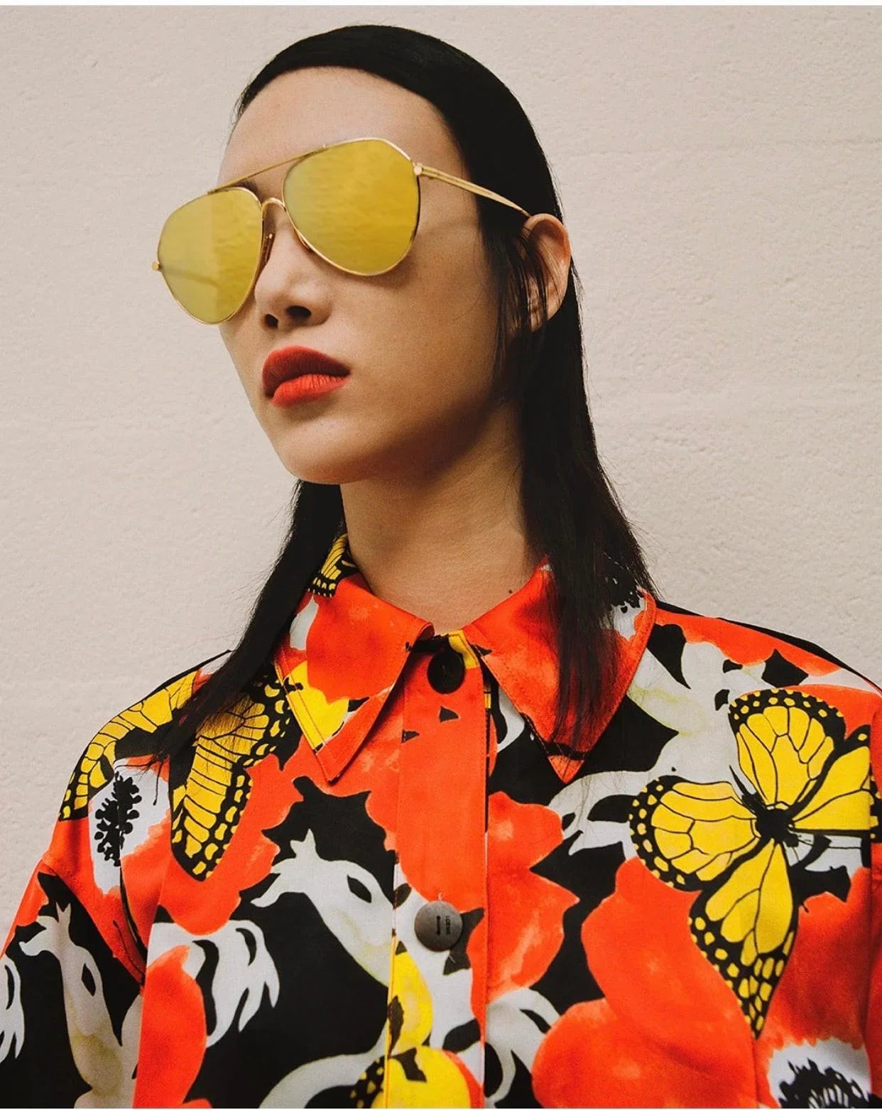 LOEWE Loewe Metal Aviator LW 40067U 30G Unisex Sunglasses ✨