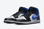 Jordan 1 Retro Mid White Black Royal