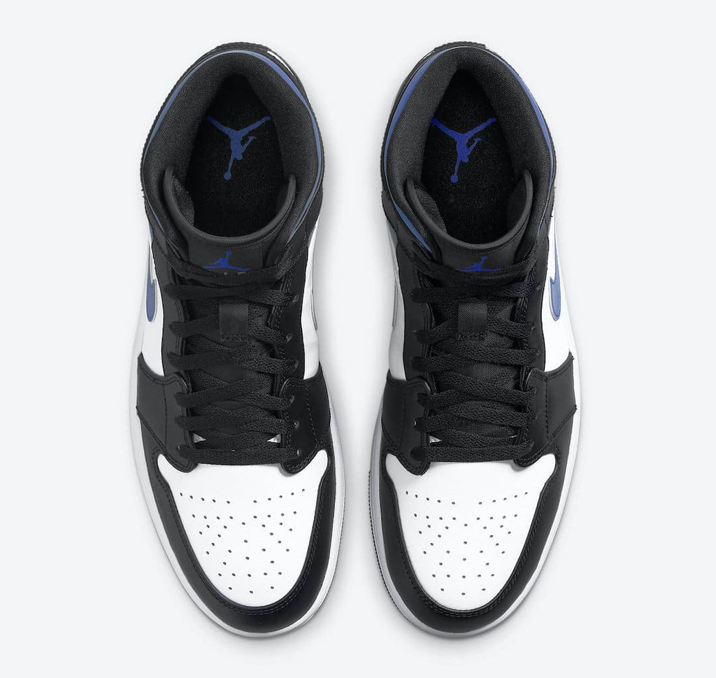 Jordan 1 Retro Mid White Black Royal