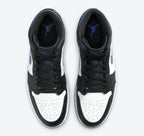 Jordan 1 Retro Mid White Black Royal