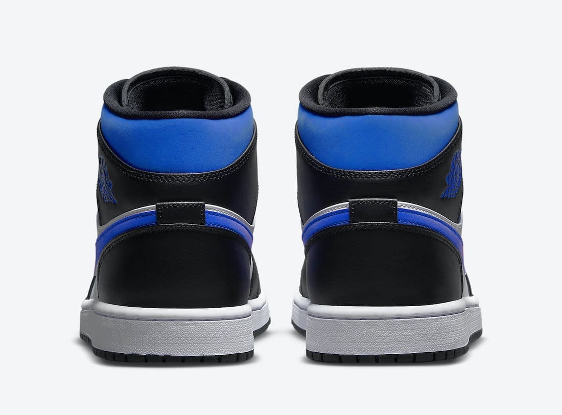 Jordan 1 Retro Mid White Black Royal