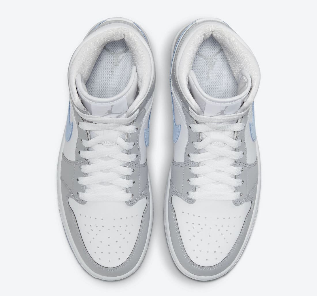 Jordan 1 Retro Mid Wolf Grey Aluminum