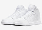 Jordan 1 Retro Mid Triple White