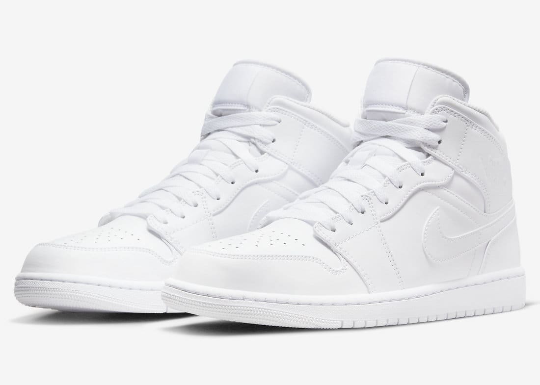 Jordan 1 Retro Mid Triple White