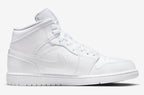 Jordan 1 Retro Mid Triple White