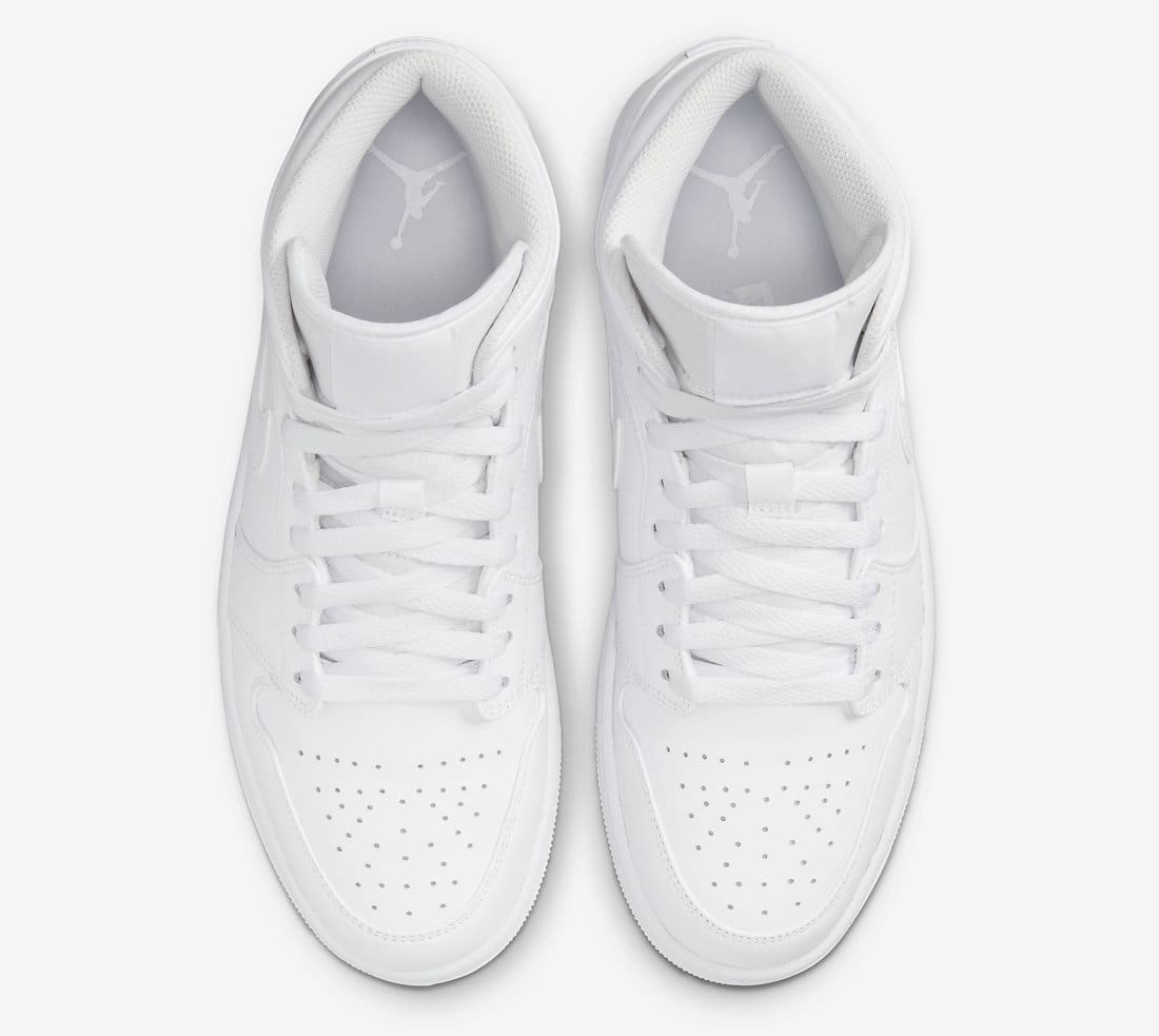 Jordan 1 Retro Mid Triple White