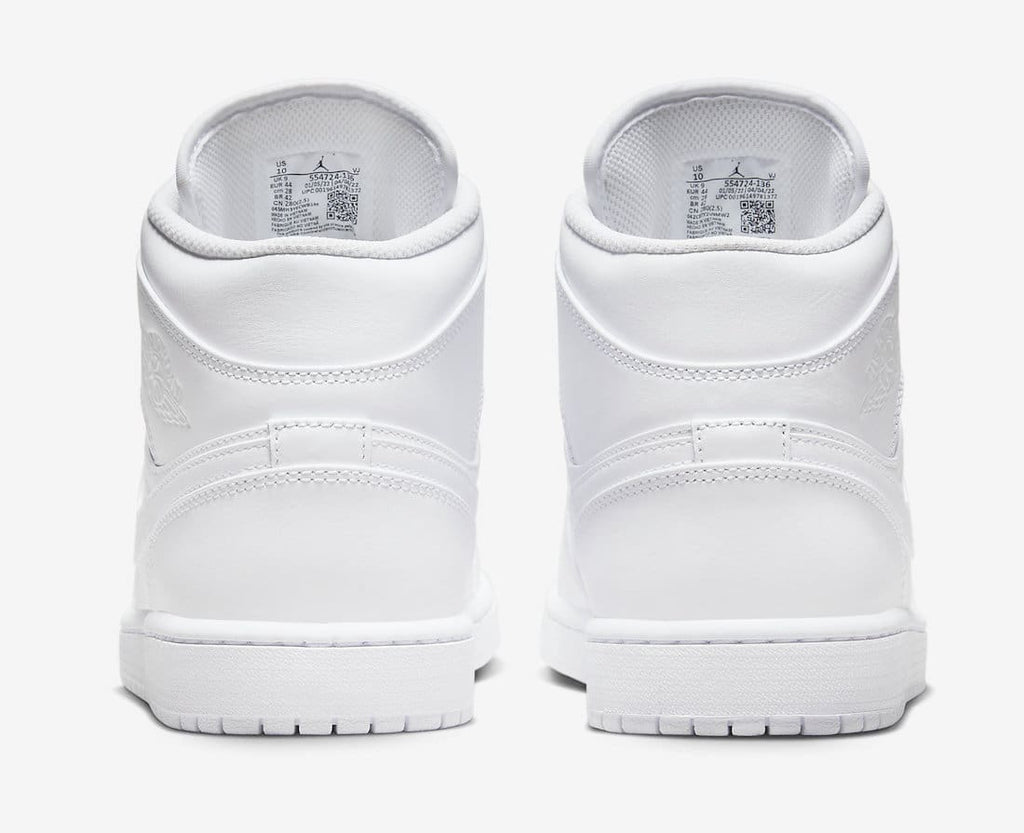 Jordan 1 Retro Mid Triple White