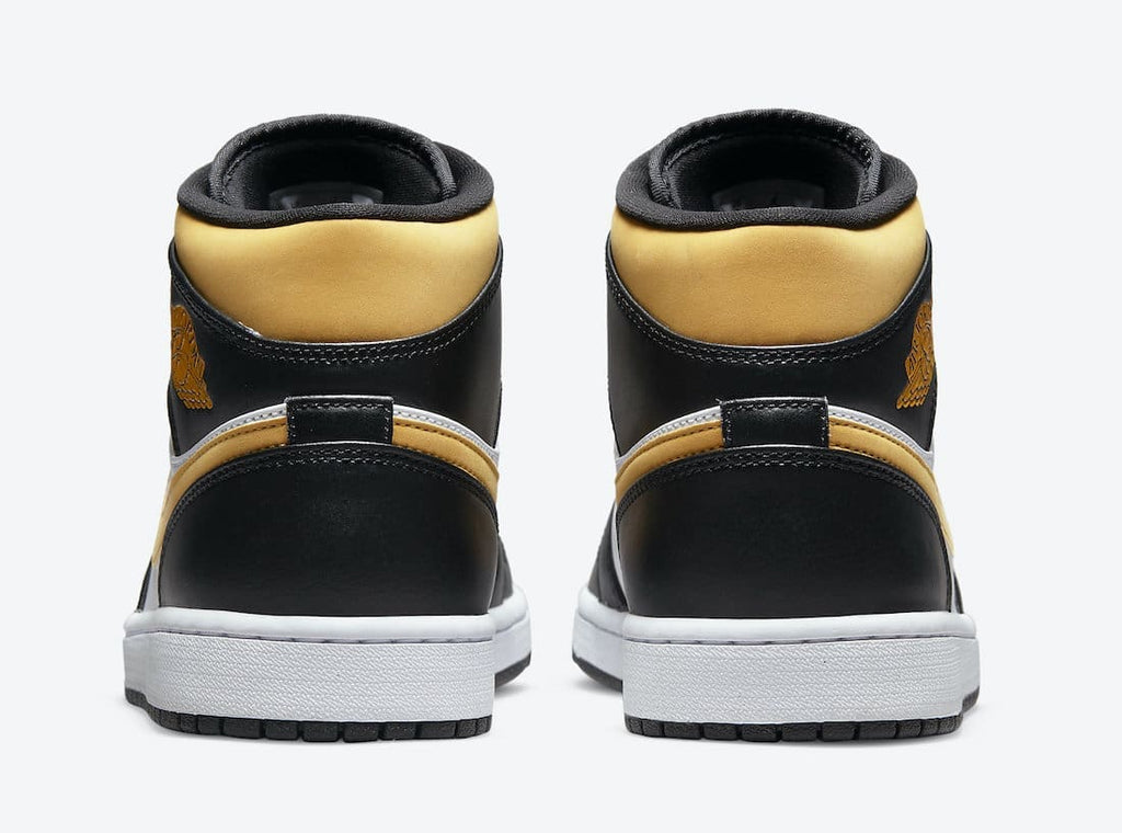 Jordan 1 Retro Mid White Pollen Black