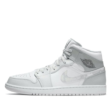 Jordan 1 Retro Mid White Grey Camo