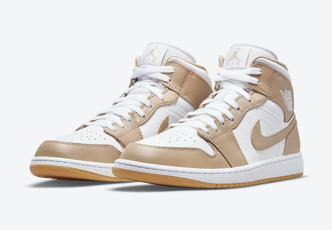 Jordan 1 Retro Mid Tan Gum