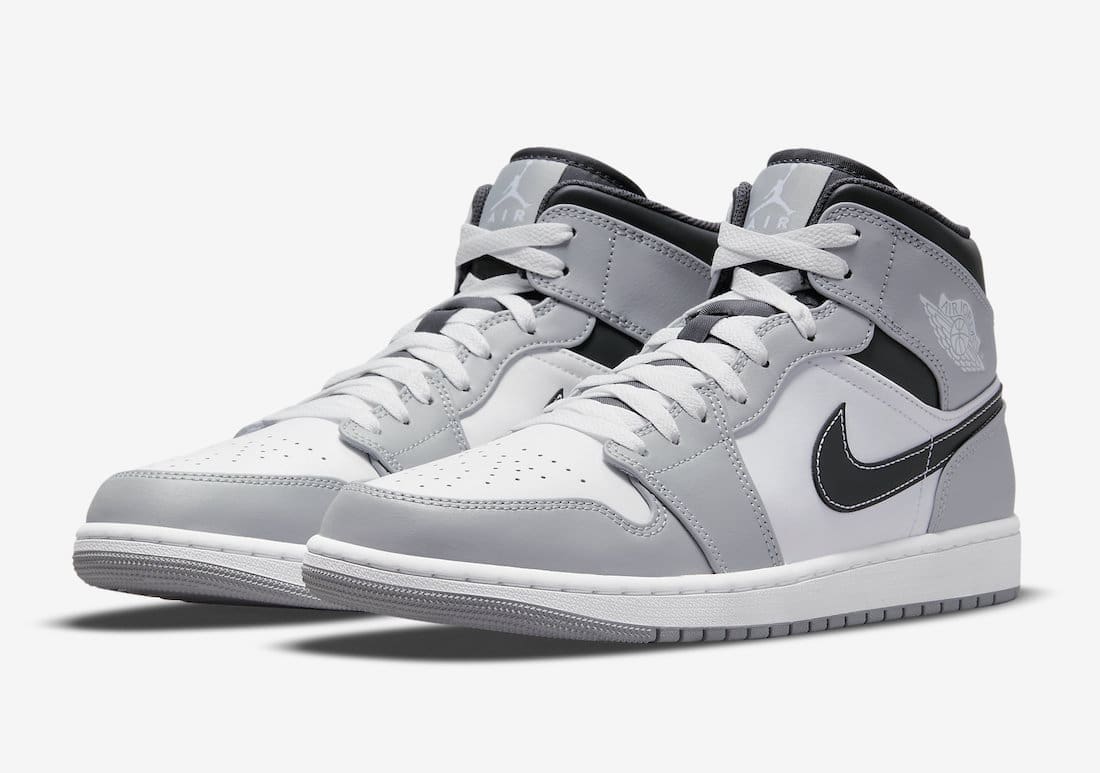 Jordan 1 Retro Mid Light Smoke Grey Anthracite