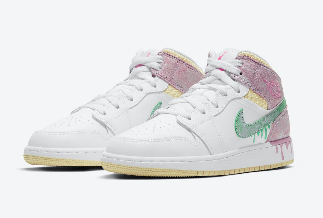 Jordan 1 Mid Paint Drip Secondary image