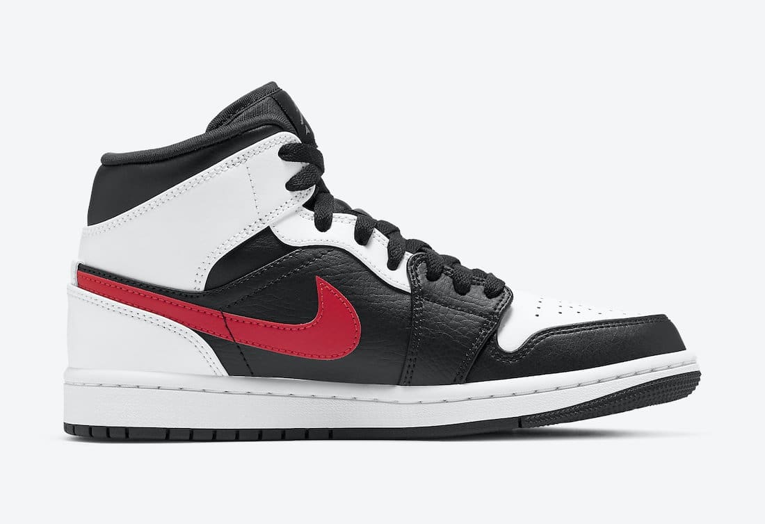 Jordan 1 Retro Mid Black Chile Red White