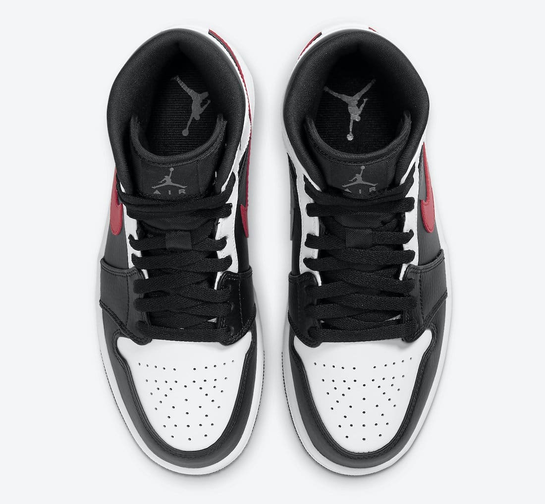 Jordan 1 Retro Mid Black Chile Red White