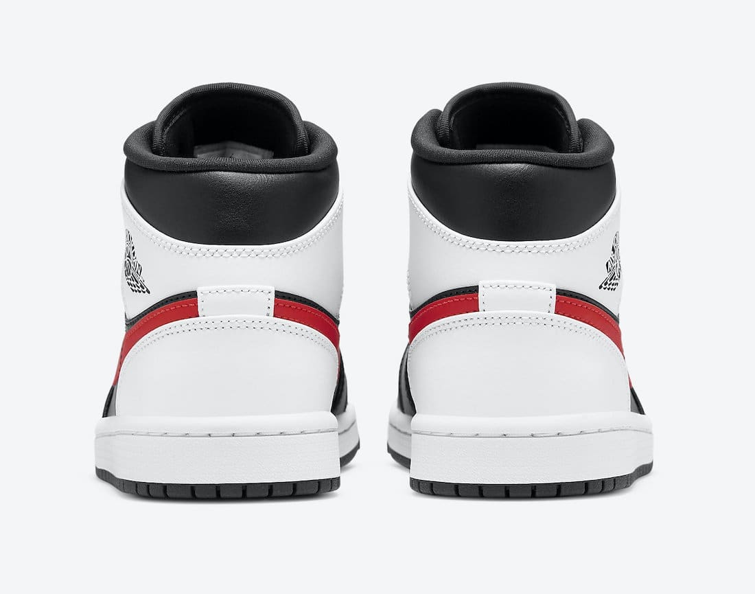 Jordan 1 Retro Mid Black Chile Red White