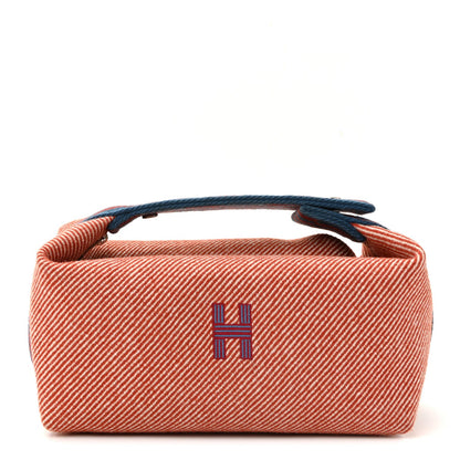 Wool Small Bride-A-Brac H Natte Pouch Tomette