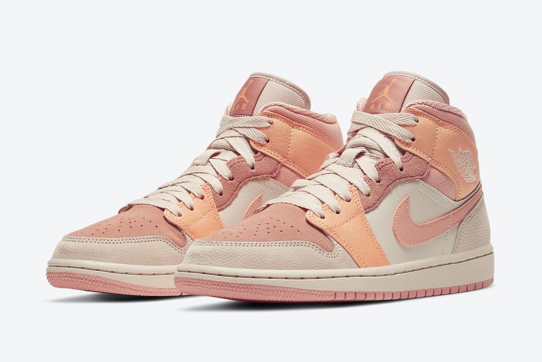 Jordan 1 Retro Mid Apricot Orange Secondary image