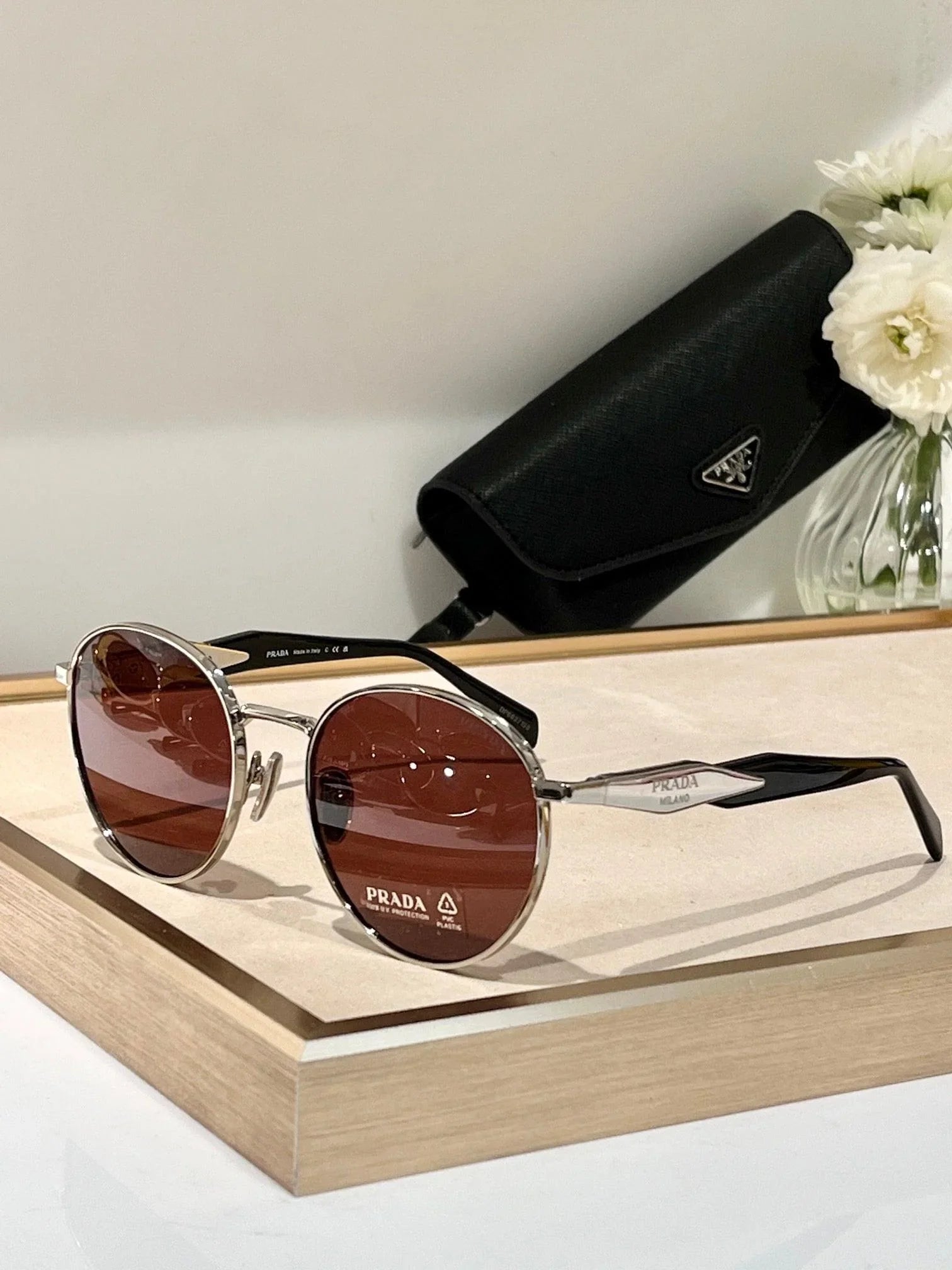 PRADA PR56ZS ZVN01T Sunglasses Unisex  🟥