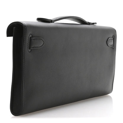 Swift Kelly Cut Clutch Pochette Black