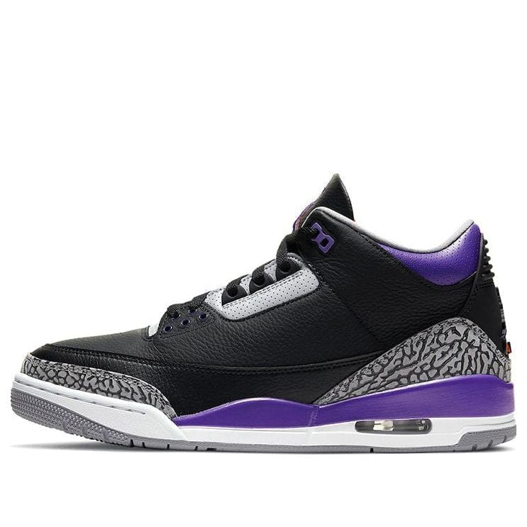 Jordan 3 Retro Black Court Purple