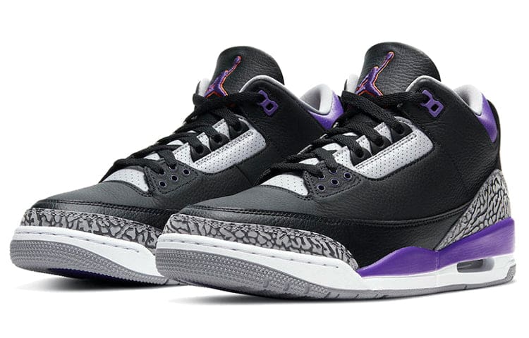 Jordan 3 Retro Black Court Purple