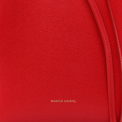 Saffiano Mini Bucket Bag Flamma