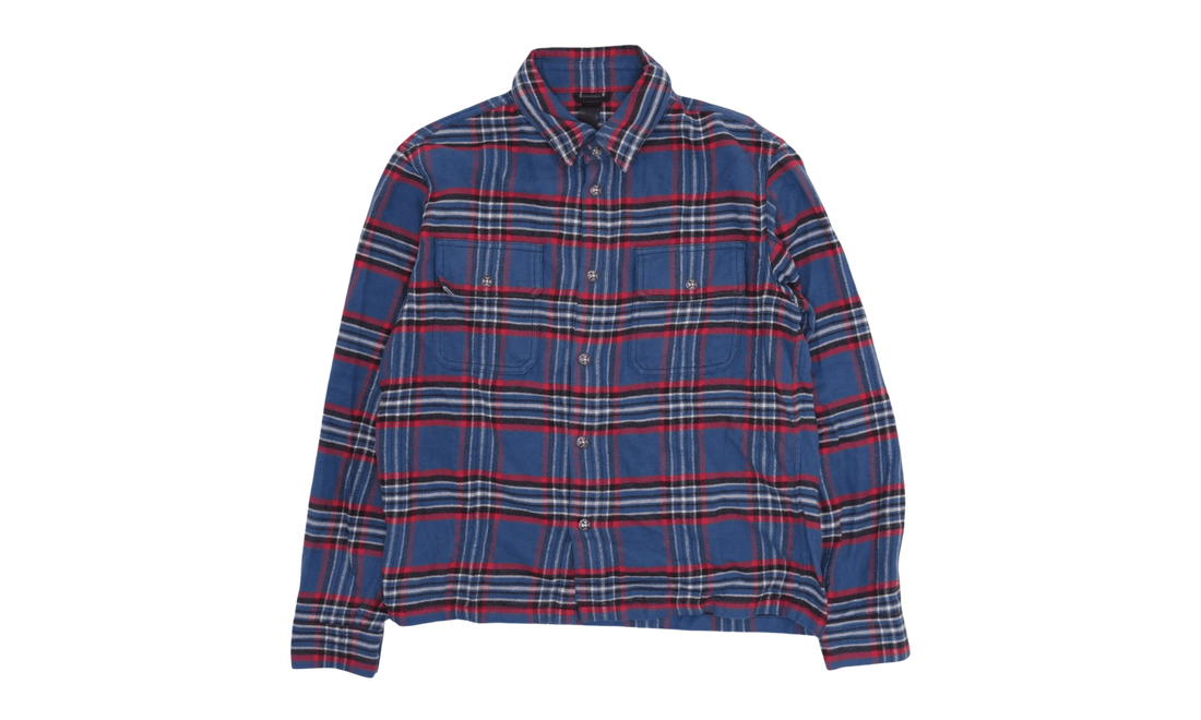 Work Dog Flannel Button Up Shirt "Blue/Red/Multi" CHRM1715