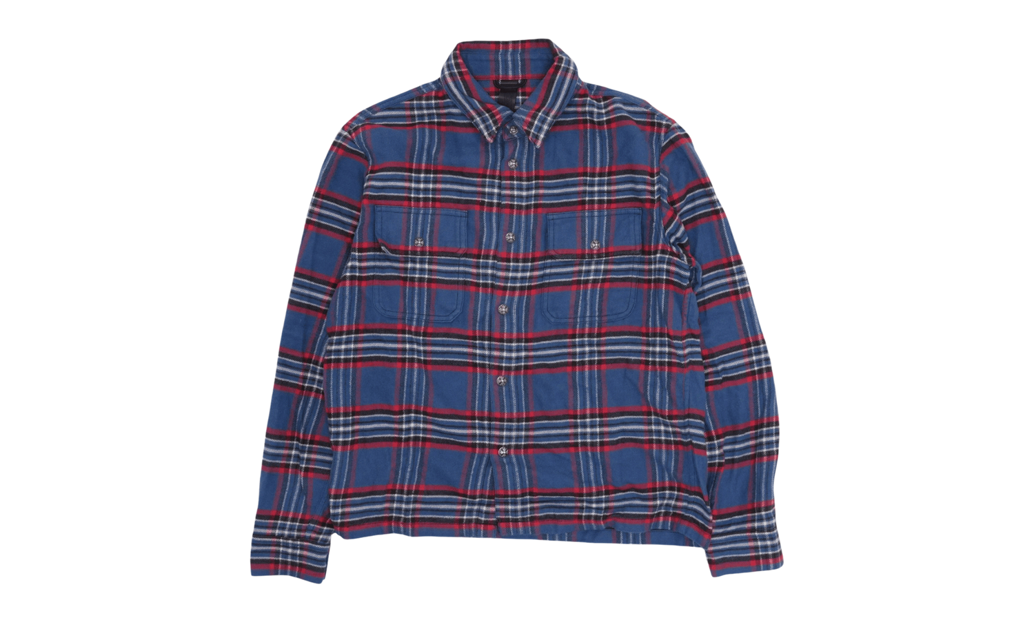 Work Dog Flannel Button Up Shirt "Blue/Red/Multi" CHRM1715