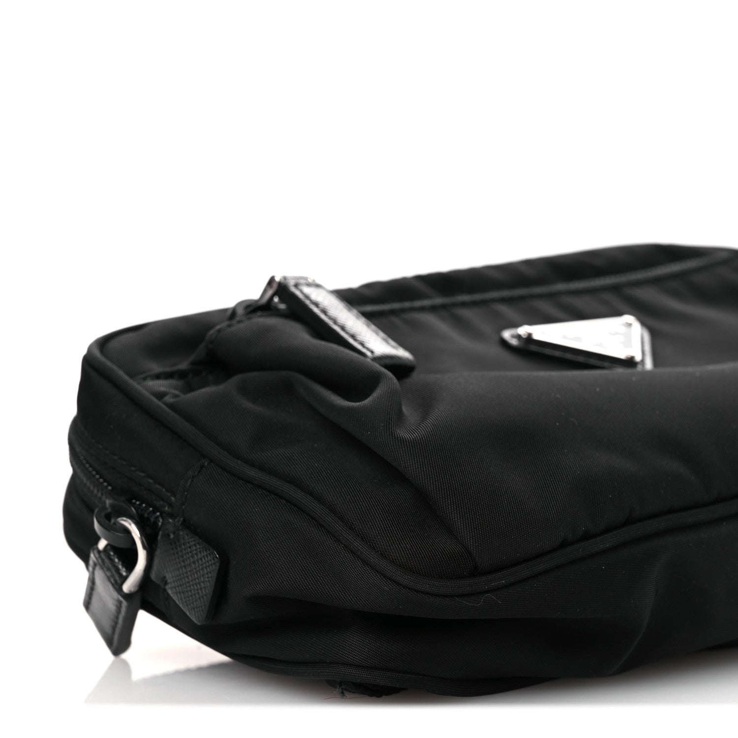 Re-Nylon Saffiano Belt Bag Black