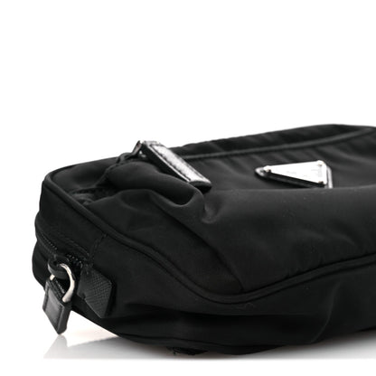Re-Nylon Saffiano Belt Bag Black