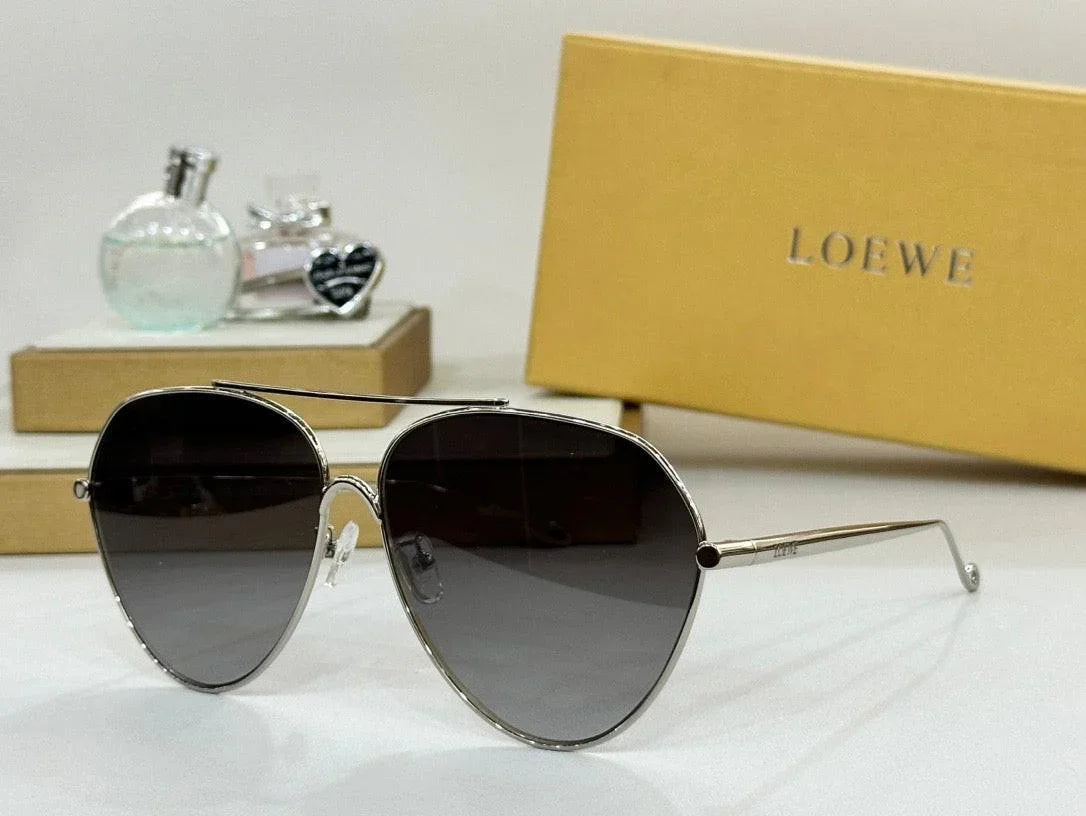 LOEWE Loewe Metal Aviator LW 40067U 30G Unisex Sunglasses ✨