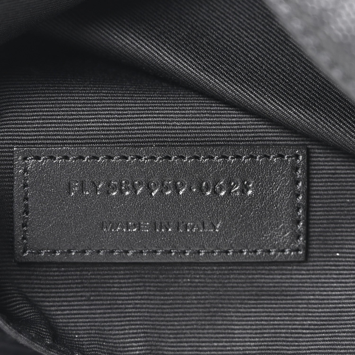 Grain De Poudre Monogram Belt Bag Black