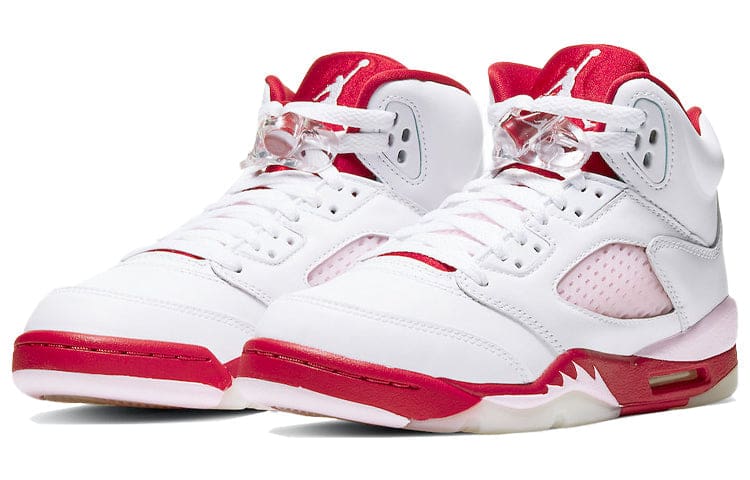 Jordan 5 Retro White Pink Red