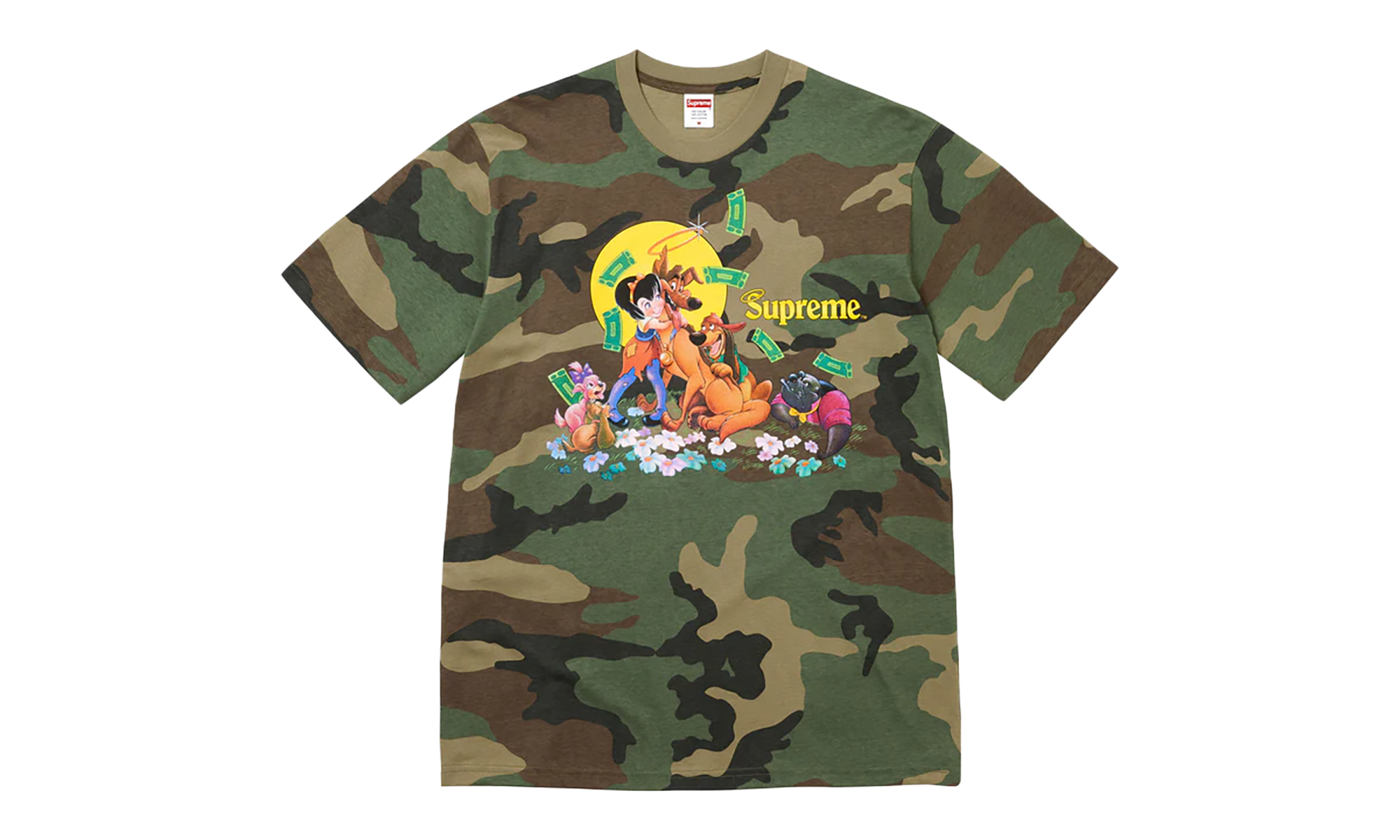 All Dogs Go To Heaven Tee "FW25 - Woodland Camo" SU26139