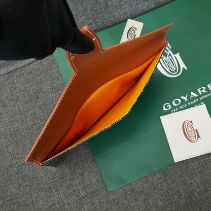 Goyard Camondo 2 Pouch In Goyardine Envelope Canvas Clutch✨