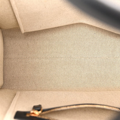 Canvas Calfskin Large La Medusa Tote Bag Beige