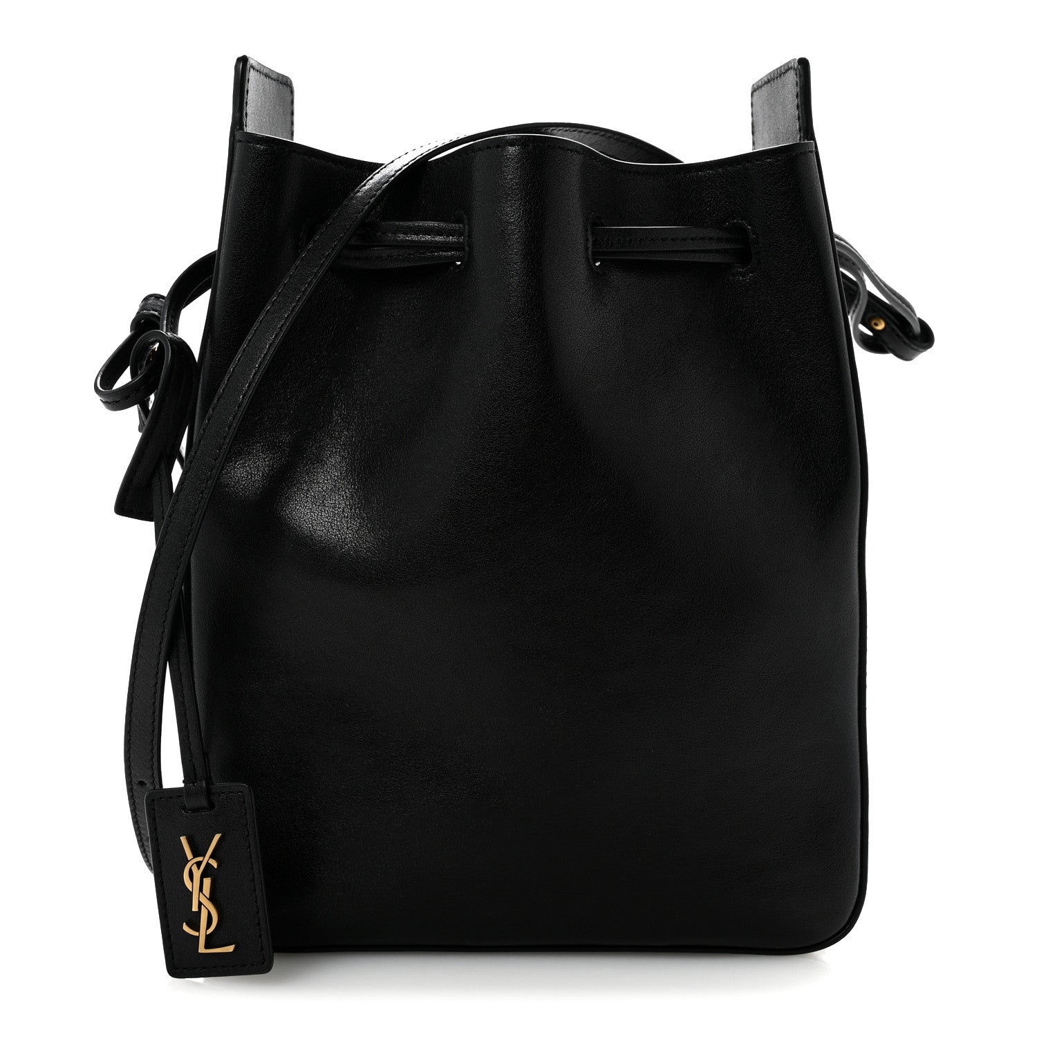 Calfskin Small Bucket Bag Black