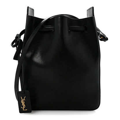 Calfskin Small Bucket Bag Black