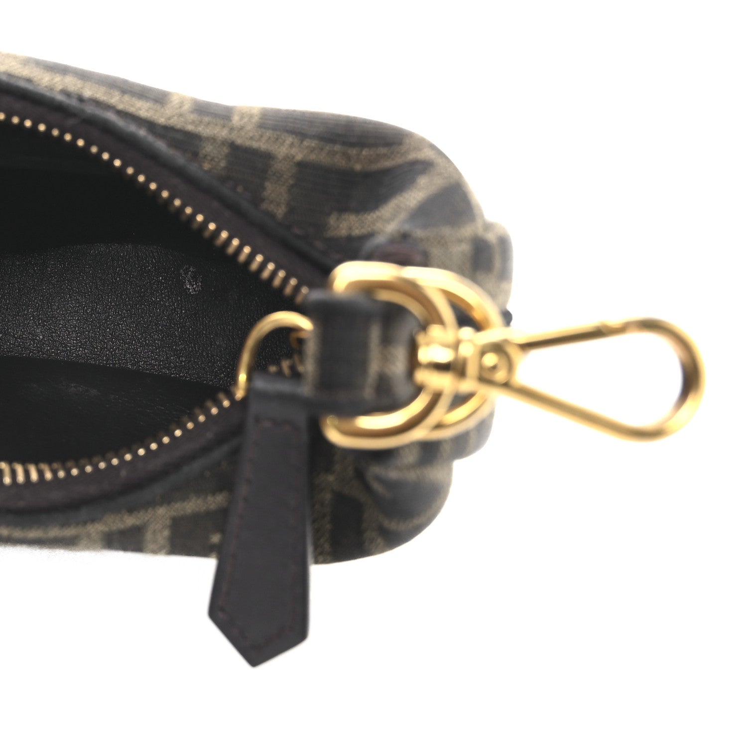 Fabric Jacquard FF 1974 Nano Fendigraphy Hobo Charm Tobacco Moro