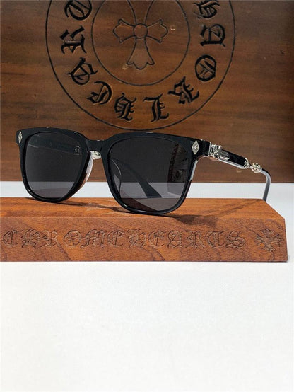 Chrome Hearts Sunglasses Frame Call Melice -Black-Gold-Silver ✨