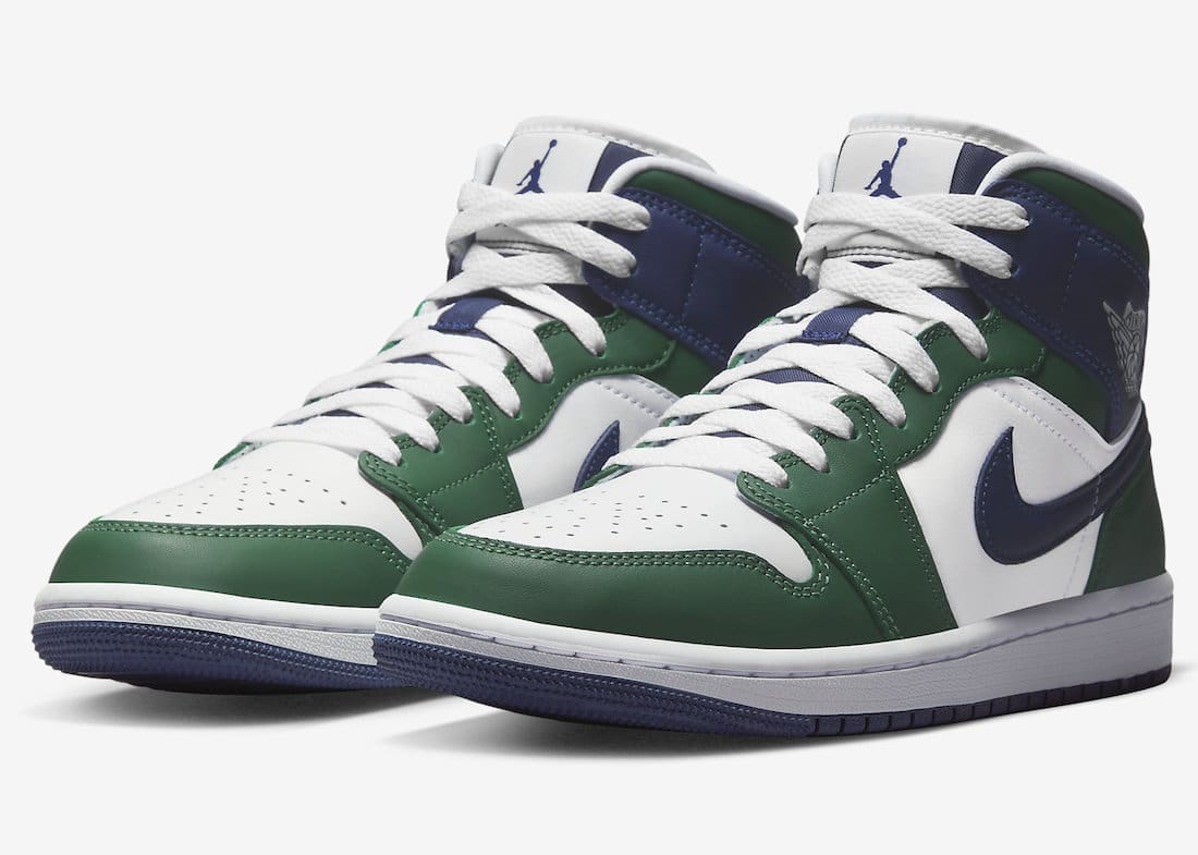 Jordan 1 Mid Mixes Navy and Green Secondary image