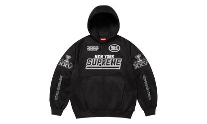 Football Zip Up Hooded Sweatshirt "FW25 - Black" SU26736
