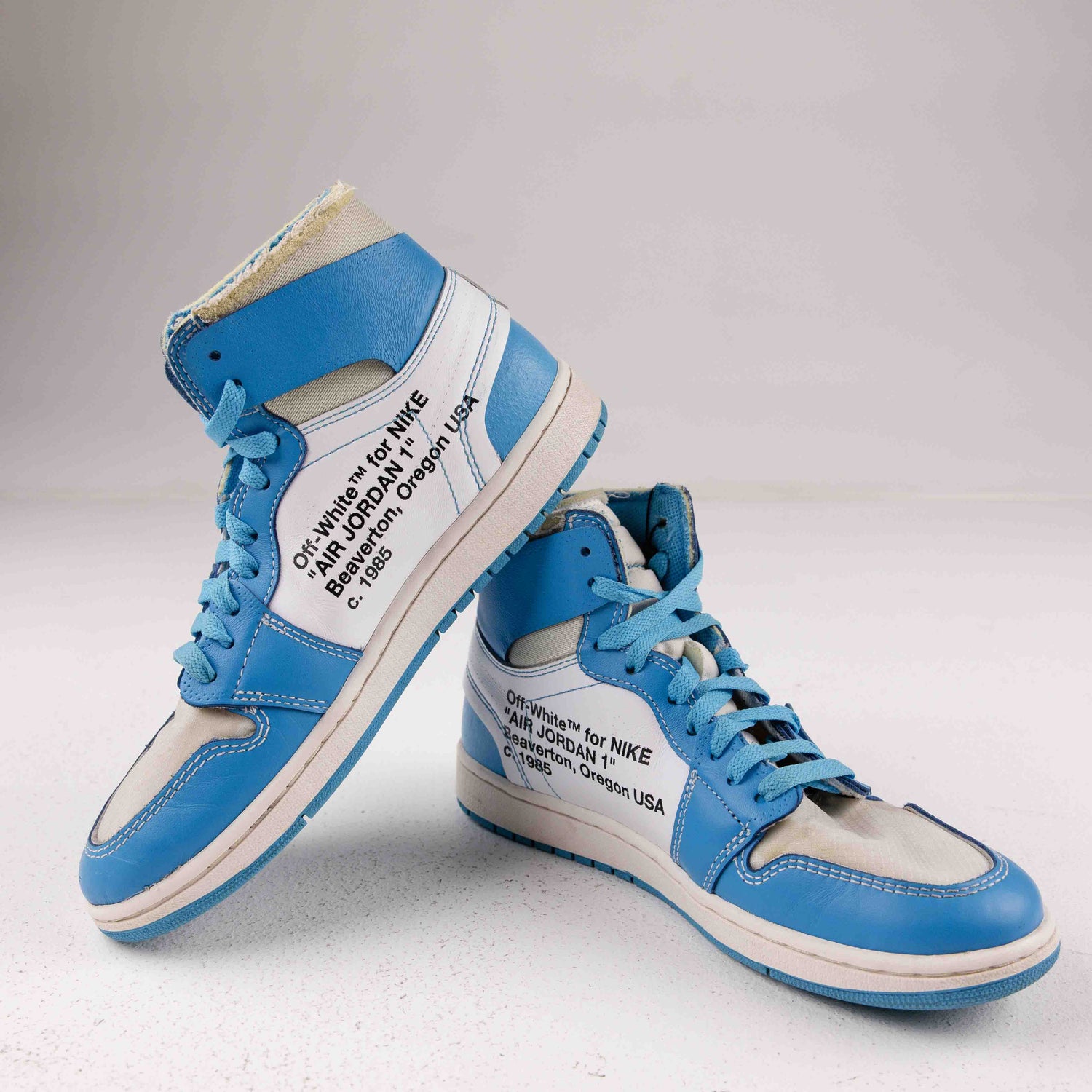 Jordan 1 Retro High Off-White University Blue -  Used - 4210
